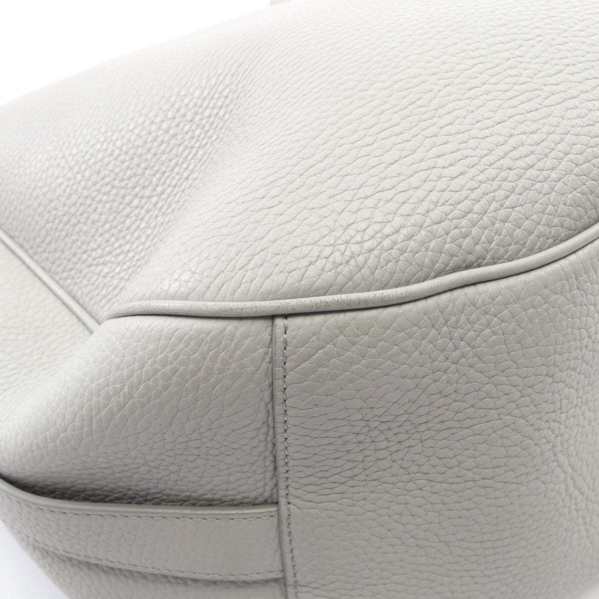 Dior Handbag Saddle Soft Bag 2-Way Gray Leather