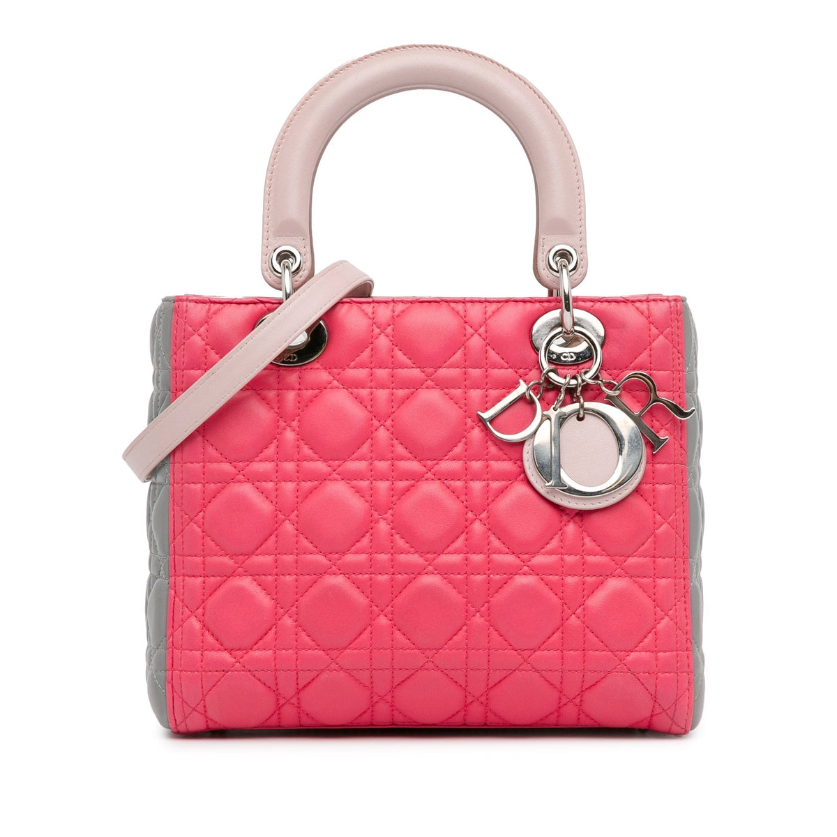 Dior Lady Dior Cannage Pink Handbag