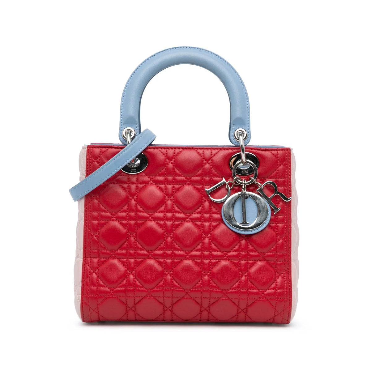 Dior Lady Dior Cannage Red Handbag Cannage