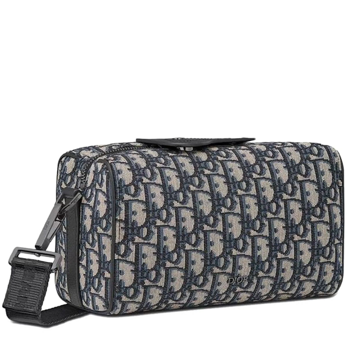 Dior Lingot 22 Oblique Black Beige Messenger Bag