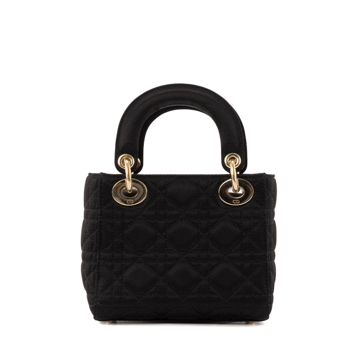 DIOR - Lady Dior Christal Mini Dior handbag in black satin